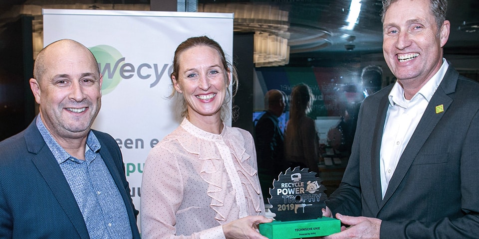 Technische Unie wint eerste Recycle Power Award voor het inzamelen van afgedankt elektrisch gereedschap