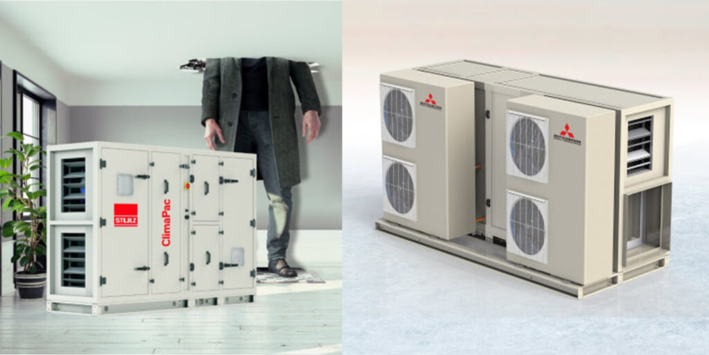 ClimaPac Compact-luchtbehandelingskasten in combinatie met warmtepompen